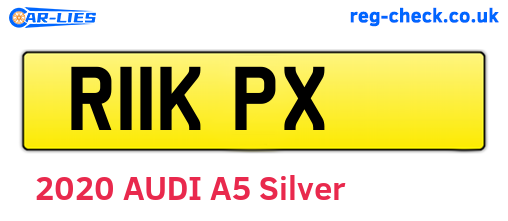 R11KPX are the vehicle registration plates.