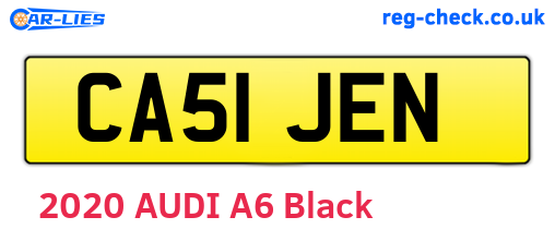 CA51JEN are the vehicle registration plates.