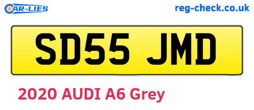 SD55JMD are the vehicle registration plates.