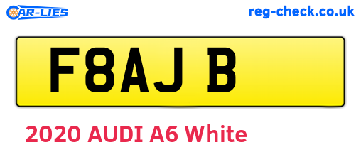 F8AJB are the vehicle registration plates.