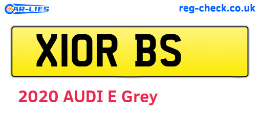 X10RBS are the vehicle registration plates.