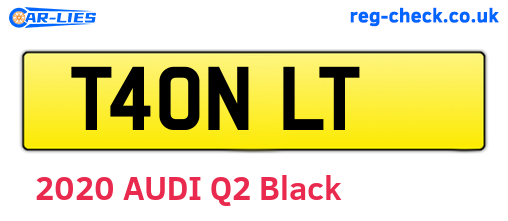 T40NLT are the vehicle registration plates.