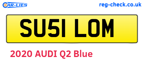 SU51LOM are the vehicle registration plates.
