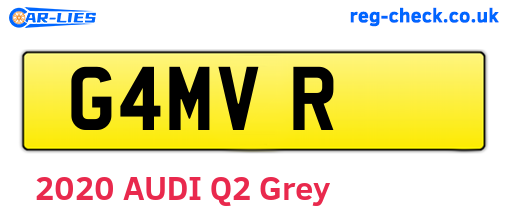 G4MVR are the vehicle registration plates.