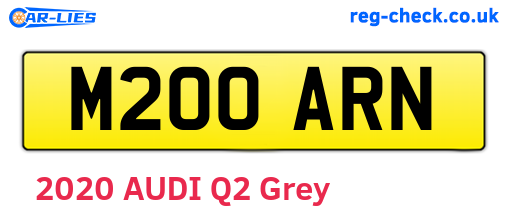 M200ARN are the vehicle registration plates.