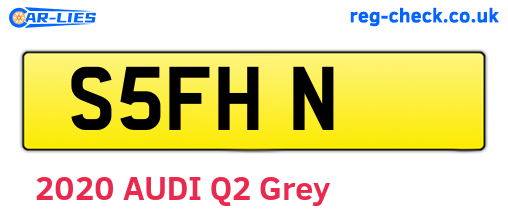 S5FHN are the vehicle registration plates.