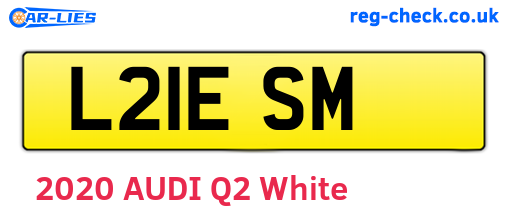 L21ESM are the vehicle registration plates.