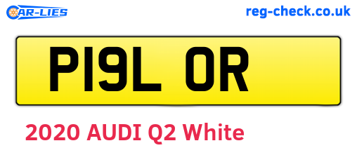 P19LOR are the vehicle registration plates.