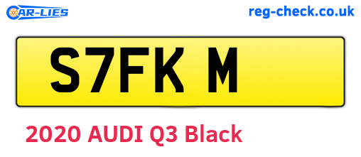 S7FKM are the vehicle registration plates.