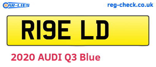 R19ELD are the vehicle registration plates.
