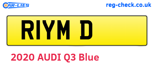 R1YMD are the vehicle registration plates.