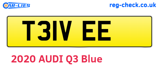 T31VEE are the vehicle registration plates.