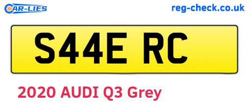 S44ERC are the vehicle registration plates.