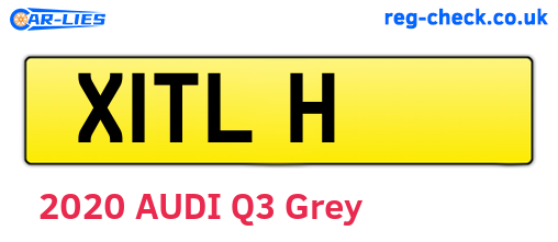 X1TLH are the vehicle registration plates.