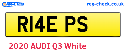 R14EPS are the vehicle registration plates.