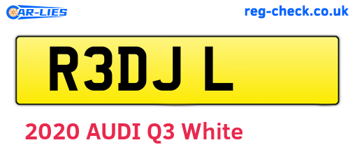 R3DJL are the vehicle registration plates.