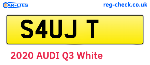 S4UJT are the vehicle registration plates.