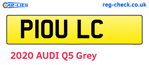 P10ULC are the vehicle registration plates.