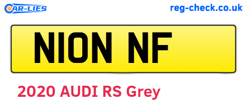 N10NNF are the vehicle registration plates.