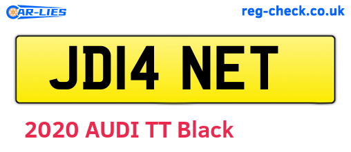 JD14NET are the vehicle registration plates.