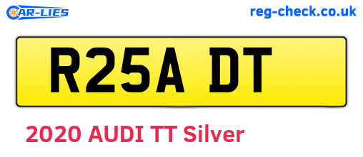 R25ADT are the vehicle registration plates.
