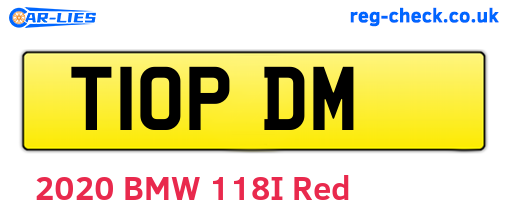 T10PDM are the vehicle registration plates.