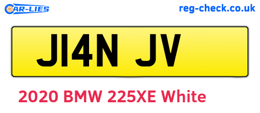 J14NJV are the vehicle registration plates.