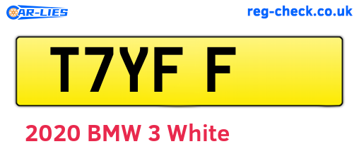 T7YFF are the vehicle registration plates.