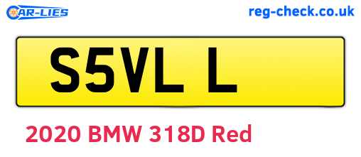 S5VLL are the vehicle registration plates.