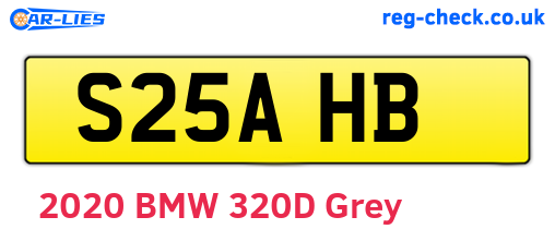 S25AHB are the vehicle registration plates.