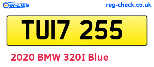 TUI7255 are the vehicle registration plates.