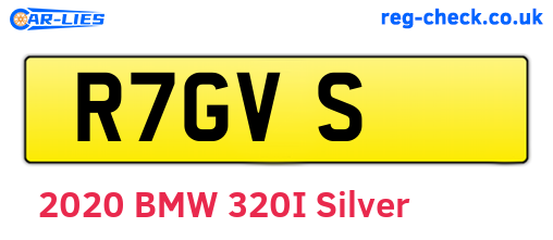 R7GVS are the vehicle registration plates.