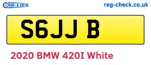 S6JJB are the vehicle registration plates.
