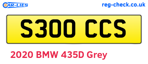 S300CCS are the vehicle registration plates.