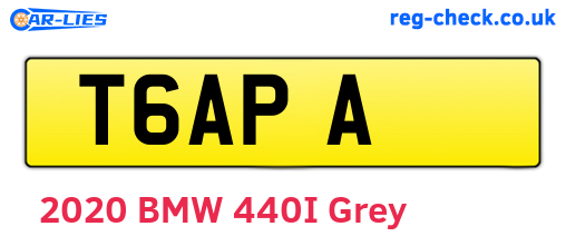 T6APA are the vehicle registration plates.