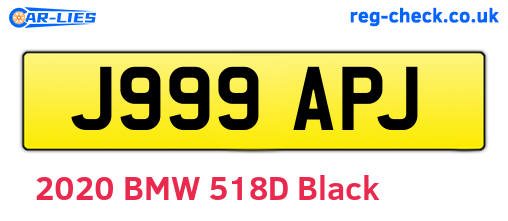 J999APJ are the vehicle registration plates.