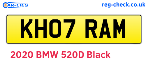 KH07RAM are the vehicle registration plates.