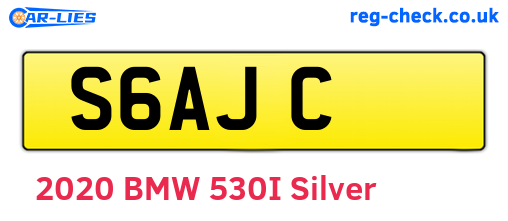 S6AJC are the vehicle registration plates.