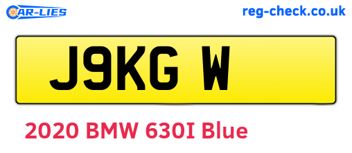 J9KGW are the vehicle registration plates.