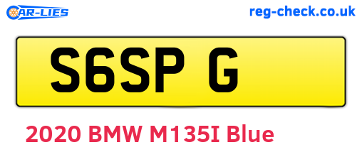 S6SPG are the vehicle registration plates.