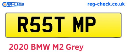 R55TMP are the vehicle registration plates.