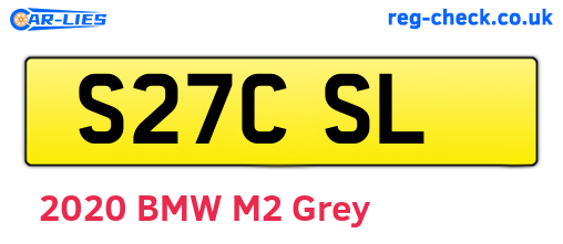 S27CSL are the vehicle registration plates.