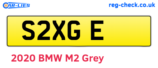 S2XGE are the vehicle registration plates.