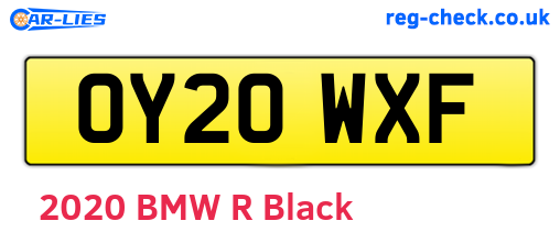 OY20WXF are the vehicle registration plates.