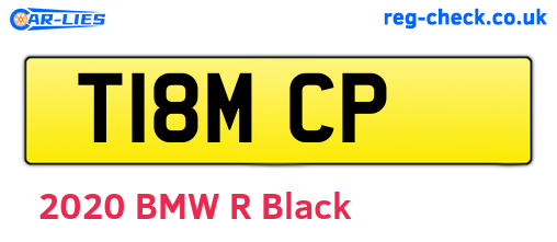 T18MCP are the vehicle registration plates.