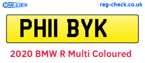 PH11BYK are the vehicle registration plates.