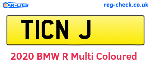 T1CNJ are the vehicle registration plates.