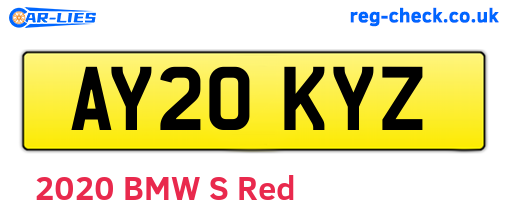 AY20KYZ are the vehicle registration plates.