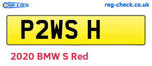 P2WSH are the vehicle registration plates.