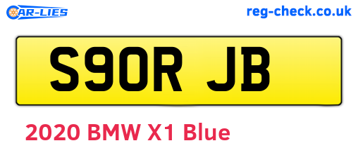 S90RJB are the vehicle registration plates.
